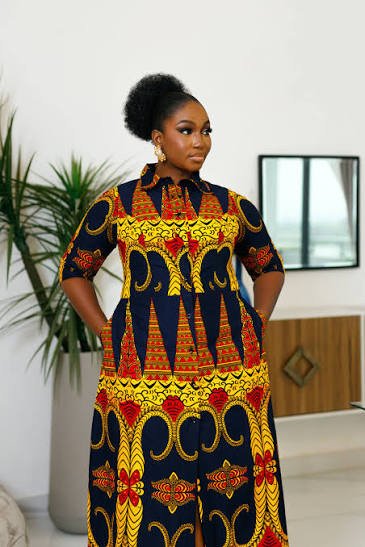 Ankara Print Maxi Dress